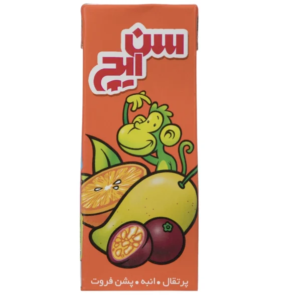 نوشیدنی بدون گاز پرتقال/پشن فروت/انبه سن ایچ مقدار 200 میلی لیتر