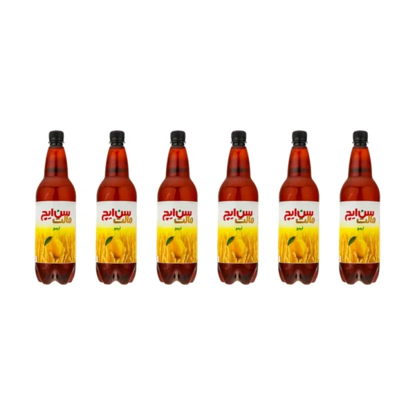 نوشیدنی مالت سن ایچ با طعم لیمو - 1 لیتر بسته 6 عددی