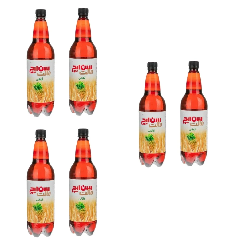 qualityq_90-10123 ماءالشعیر مالت با طعم آناناس سن ایچ مقدار 1 لیتر بسته 6 عددی - تصویر 1