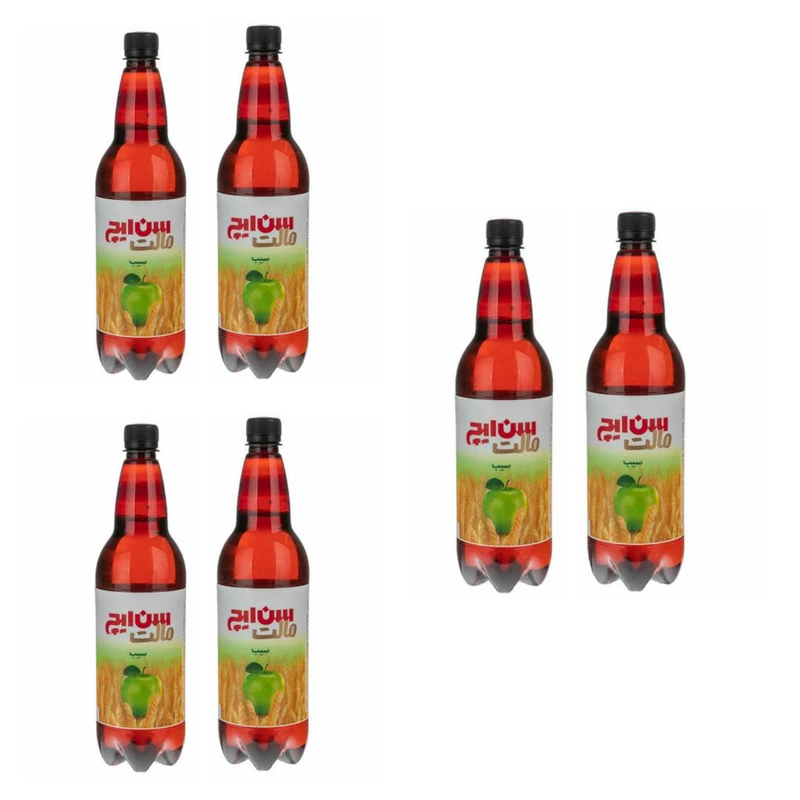 qualityq_90-10262 ماءالشعیر با طعم سیب سن ایچ مقدار 1 لیتر بسته 6 عددی - تصویر 1