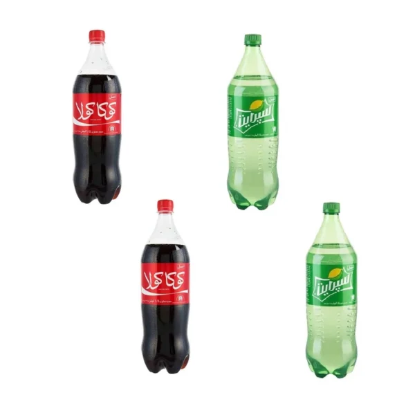 نوشابه کولا کوکاکولا و نوشابه لیمویی سپرایت- 1.5 لیتر بسته 4 عددی