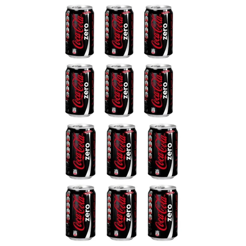 qualityq_90-10379 نوشابه کولازیرو کوکاکولا - 330 میلی لیتر بسته 12 عددی - تصویر 1