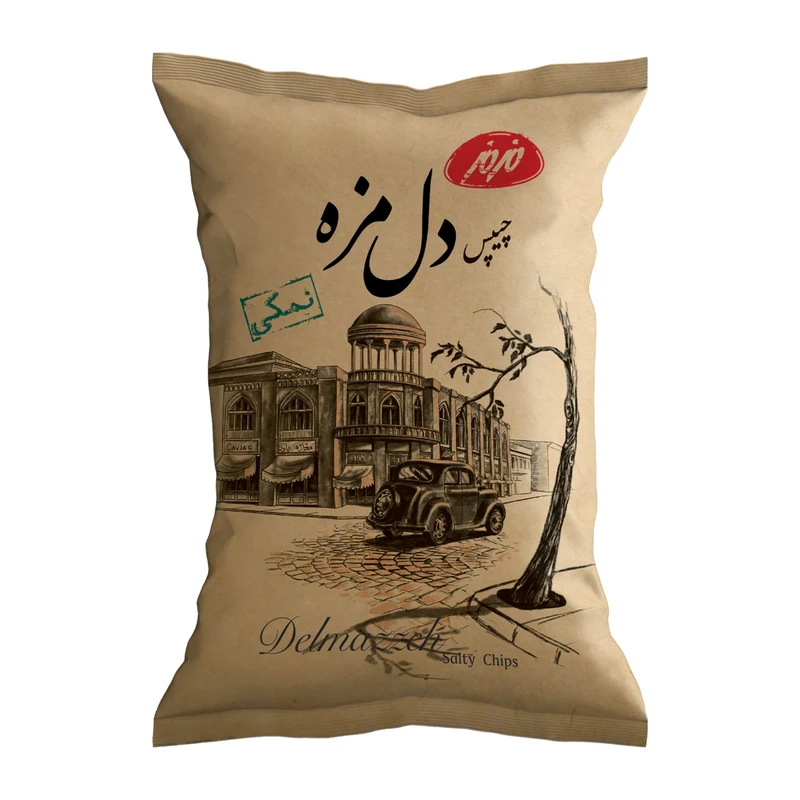 qualityq_90-10576 چیپس دل مزه نمکی مزمز - 180 گرم - تصویر 1
