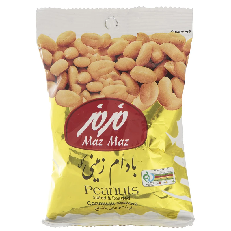 qualityq_90-10812 بادام زمینی نمکی مزمز مقدار 70 گرم - تصویر 1