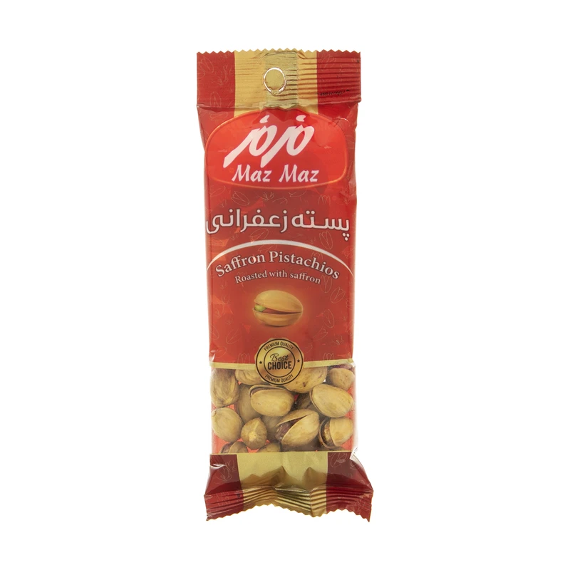 qualityq_90-10903 پسته زعفرانی مزمز مقدار 30 گرم - تصویر 1