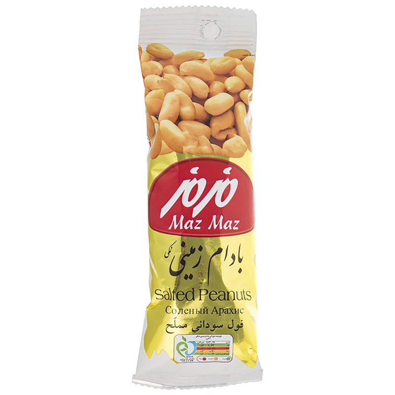 qualityq_90-10907 بادام زمینی نمکی مزمز مقدار 35 گرم - تصویر 1