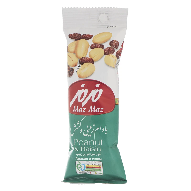 qualityq_90-10917 بادا زمینی و کشمش مزمز مقدار 35 گرم - تصویر 1
