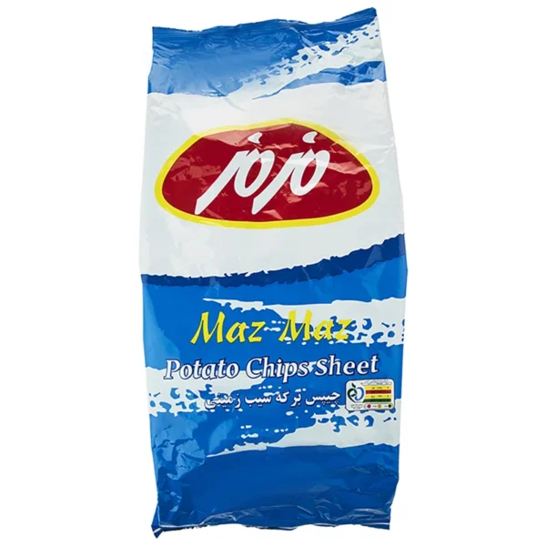 چیپس برگه سیب زمینی مزمز مقدار 450 گرم