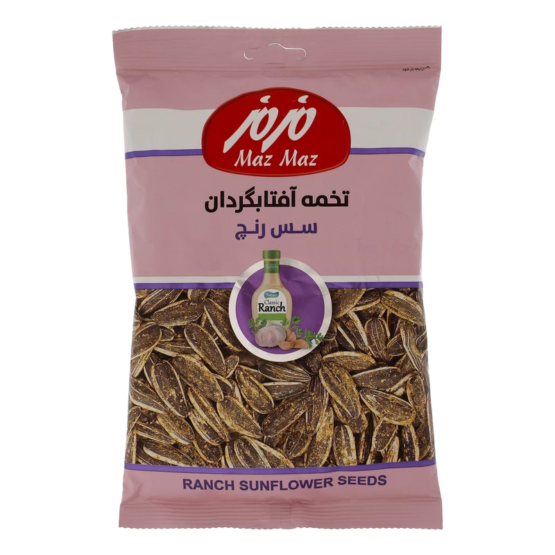 qualityq_90-11105 تخمه آفتابگردان با طعم سس رنچ مزمز - 100 گرم - تصویر 1