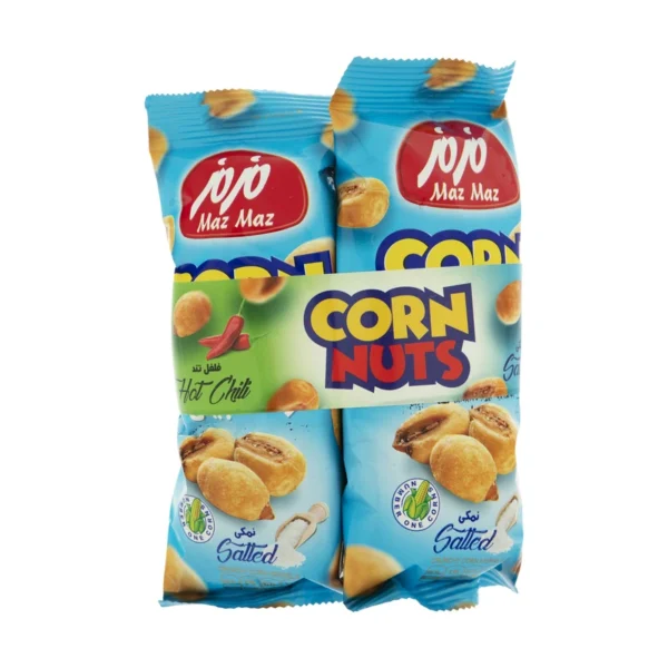 ذرت آجیلی مزمز مقدار 90 گرم بسته 3 عددی