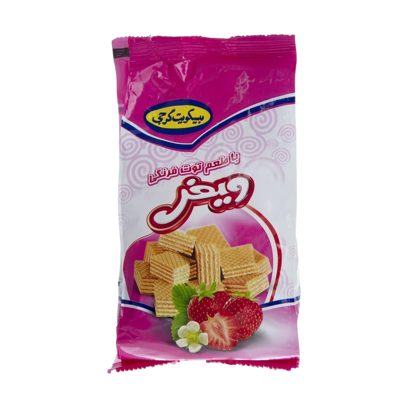 qualityq_90-11552 ویفر گرجی با طعم توت فرنگی - 80 گرم - تصویر 1