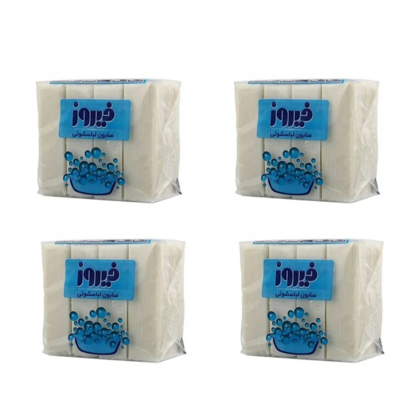 qualityq_90-13010 صابون لباسشویی فیروز کد 4 بسته 4 عددی - تصویر 1