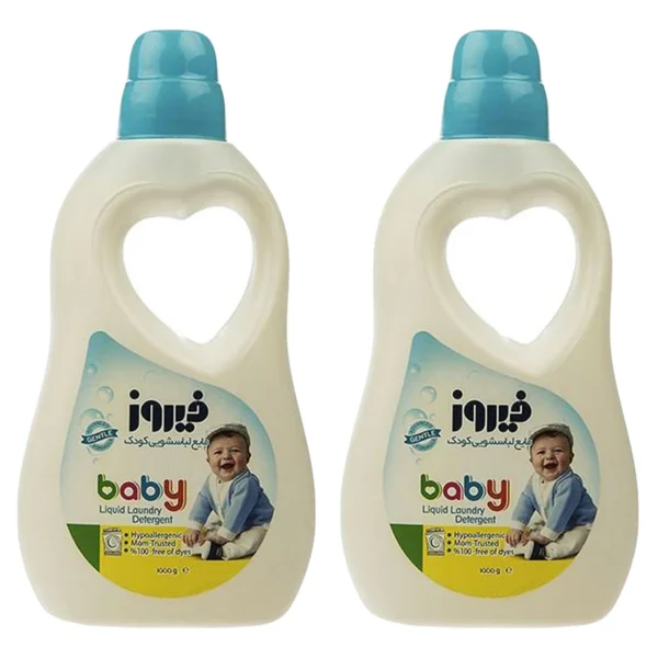 مایع لباسشویی کودک فیروز مدل Baby وزن 1000 گرم بسته 2 عددی