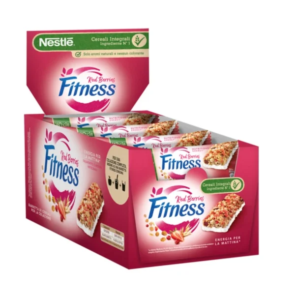 غلات بار مغذی فیتنس با طعم توت فرنگی نستله بسته 48 عددی