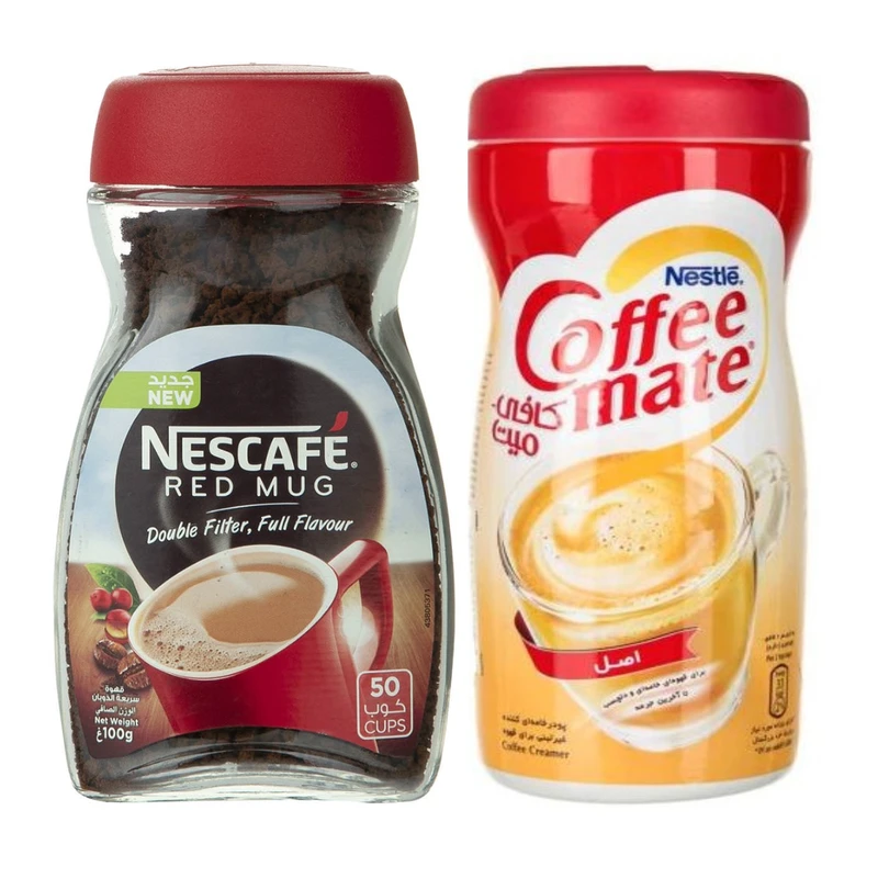 qualityq_90-13891 قهوه فوری رد ماگ نسکافه - 100 گرم به همراه کافی میت نستله - 400 گرم - تصویر 1