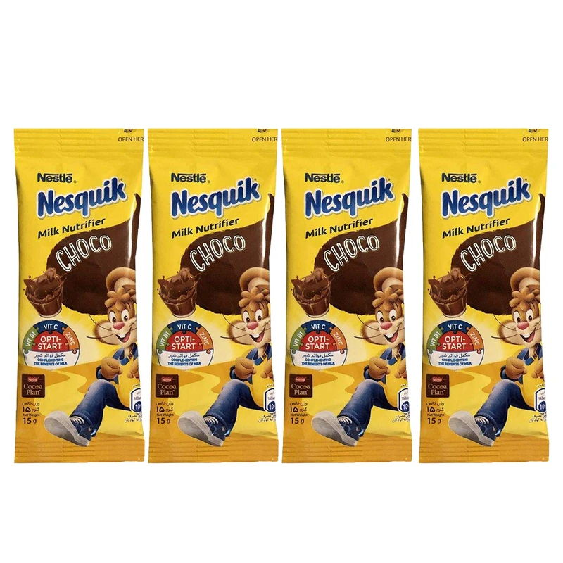 qualityq_90-14154 پودر شکلات نستله مدل Nesquik بسته 4 عددی - تصویر 1