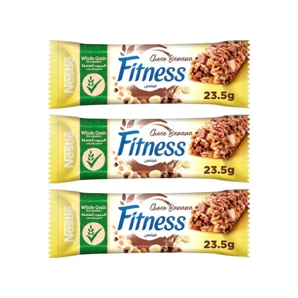 غلات بار گندم طعم موز و شکلات نستله - 23.5 گرم بسته 3 عددی