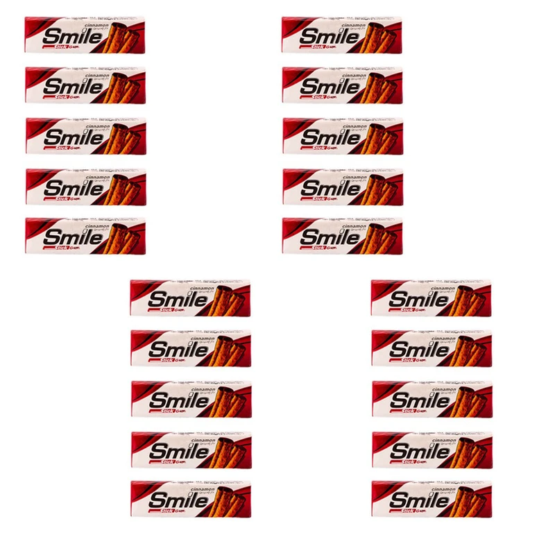 qualityq_90-14576 آدامس دارچینی اسمایل شیرین عسل - 280 گرم بسته 20 عددی - تصویر 1