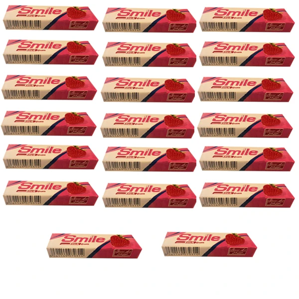 qualityq_90-14728 آدامس توت فرنگی اسمایل شیرین عسل بسته 20 عددی - تصویر 1