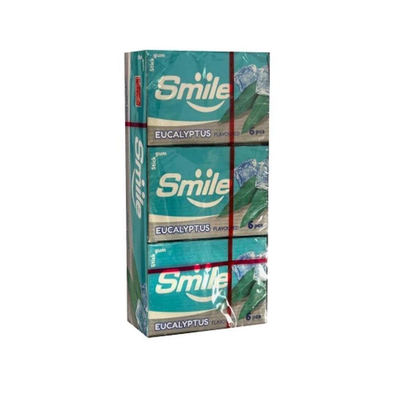 qualityq_90-15064 آدامس اسمایل با طعم اکالیپتوس شیرین عسل 18 بسته 6عددی - تصویر 1