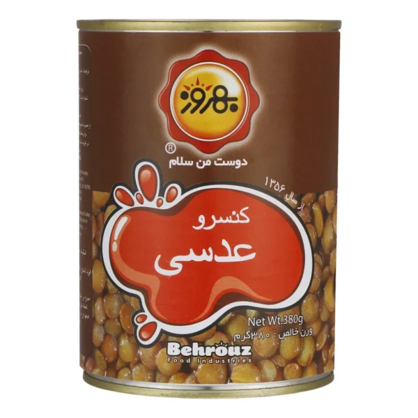 کنسرو عدسی بهروز - 380 گرم