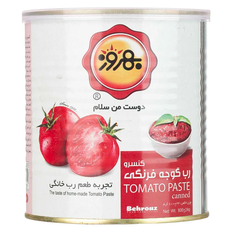 qualityq_90-15472 کنسرو رب گوجه فرنگی بهروز مقدار 800 گرم - تصویر 1