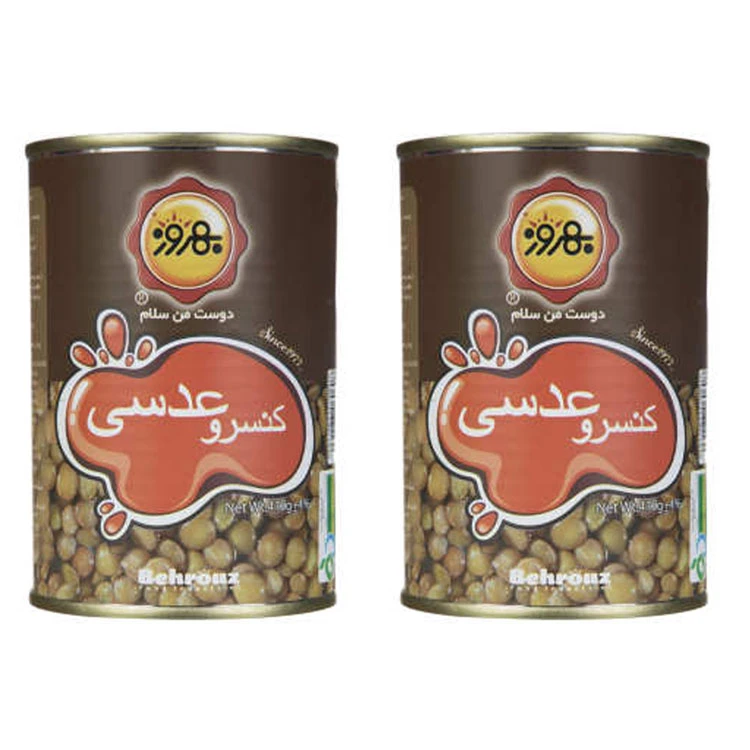 qualityq_90-15513 کنسرو عدسی بهروز -380 گرم مجموعه 2 عددی - تصویر 1