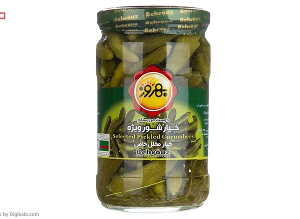 خیار شور ویژه بهروز مقدار 660 گرم