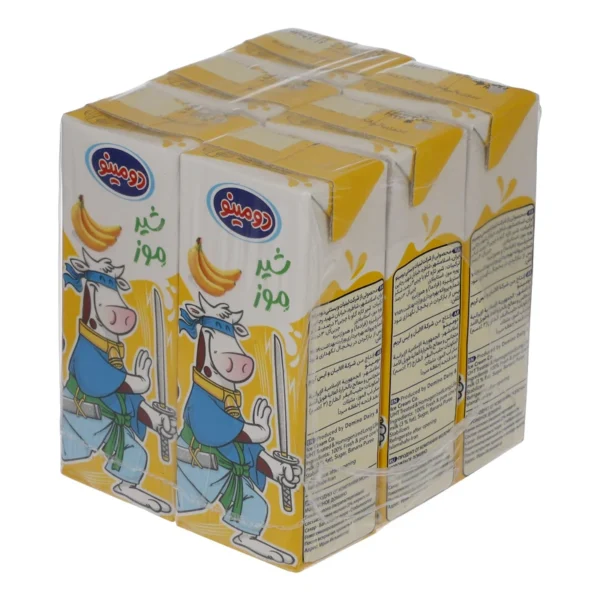 شیر موز دومینو - 0.2 لیتر بسته 6 عددی
