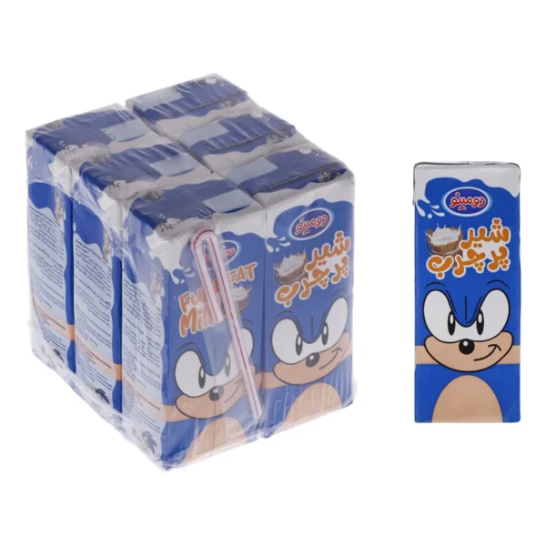 شیر پرچرب دومینو - 200 میلی لیتر بسته 6 عددی