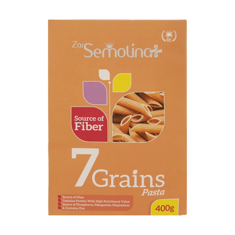 qualityq_90-17685 پاستا هفت غله فرمی پنه زرماکارون سمولینا پلاس - 400 گرم - تصویر 1