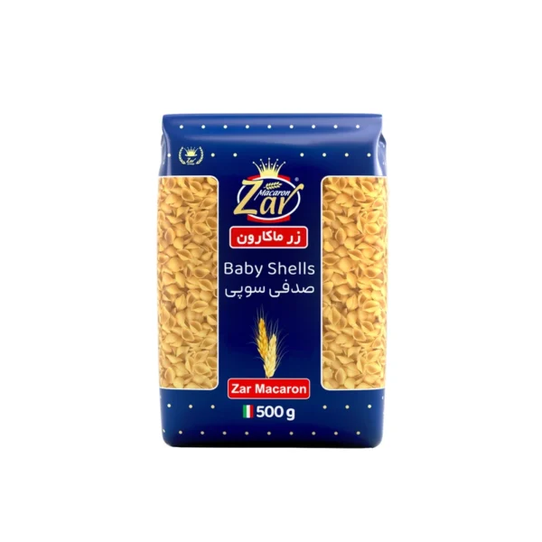 ماکارونی صدفی سوپی زرماکارون مقدار 500 گرم