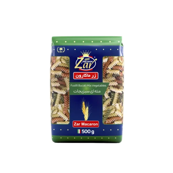 ماکارونی مته‌ای سبزیجات زر ماکارون - 500 گرم