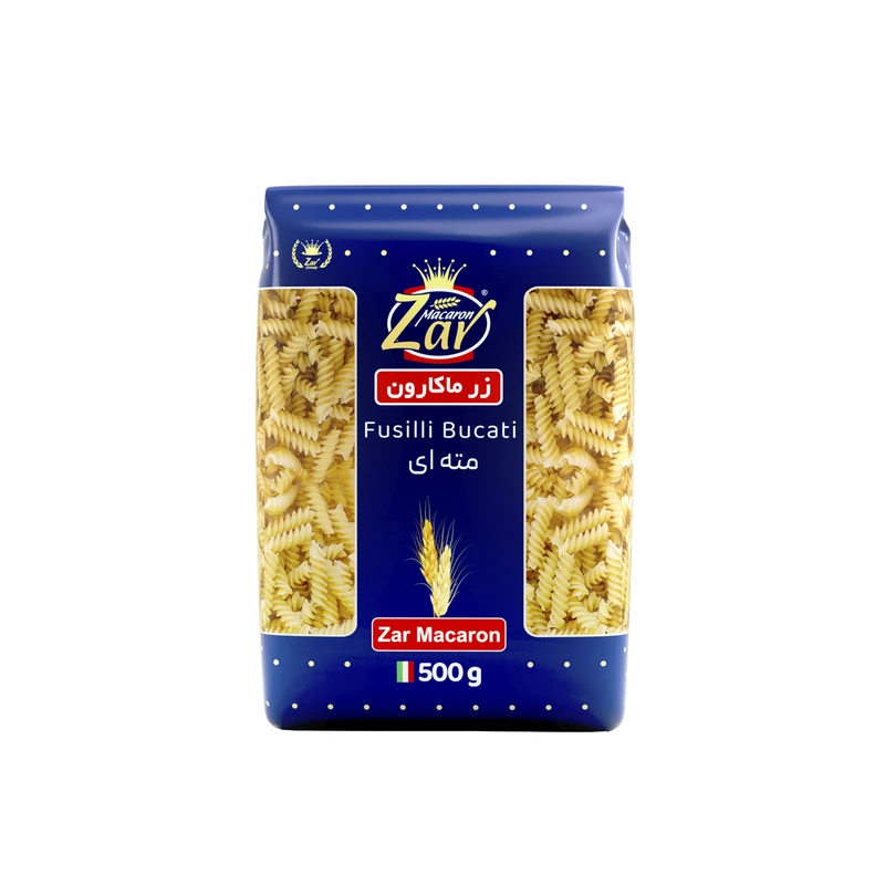qualityq_90-17844 ماکارونی فرمی مته ای زر ماکارون - 500 گرم - تصویر 1