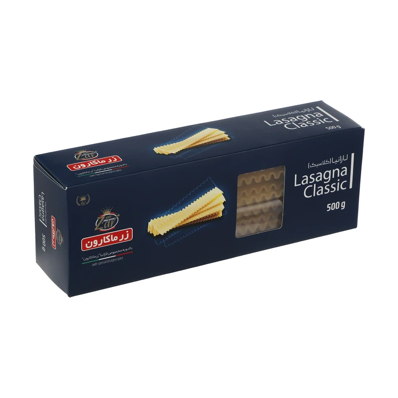 qualityq_90-17845 لازانیا کلاسیک زر ماکارون - 500 گرم - تصویر 1