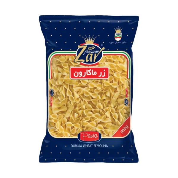 ماکارونی پروانه ای فانتزی زر ماکارون - 500 گرم