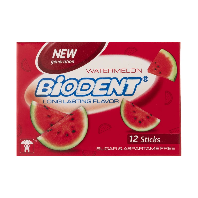 qualityq_90-18248 آدامس هندوانه بایودنت بسته 12 عددی - تصویر 1