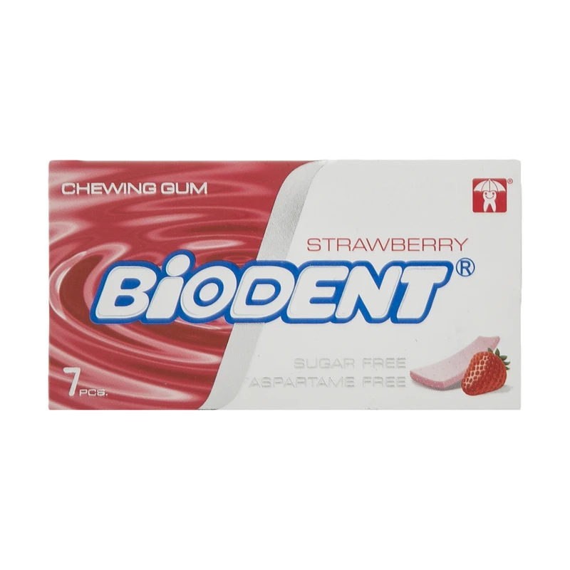 qualityq_90-18276 آدامس مینی استیک بدون شکر با طعم توت فرنگی بایودنت - تصویر 1