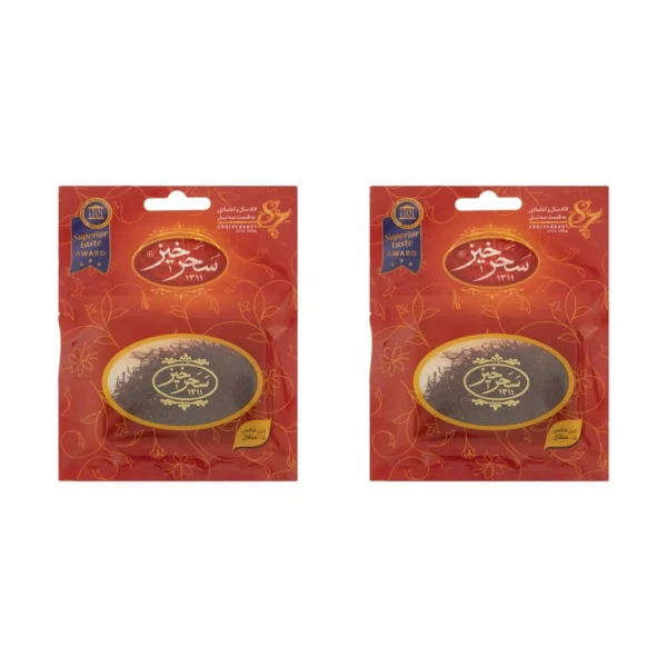 زعفران سرگل سحرخیز - 2.304 گرم بسته 2 عددی