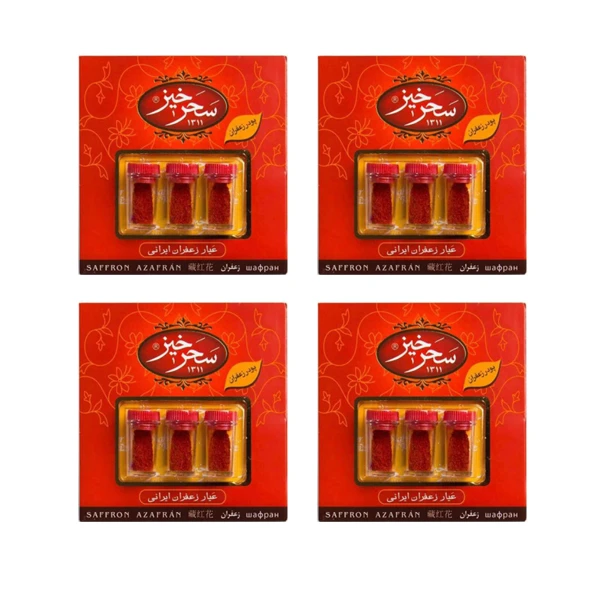 qualityq_90-18776 پودر زعفران سحرخیز - 1.5 گرم بسته 4 عددی - تصویر 1