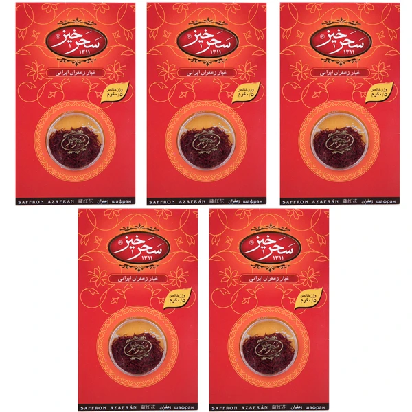 qualityq_90-18797 زعفران سحرخیز - 0.5 گرم بسته 5 عددی - تصویر 1