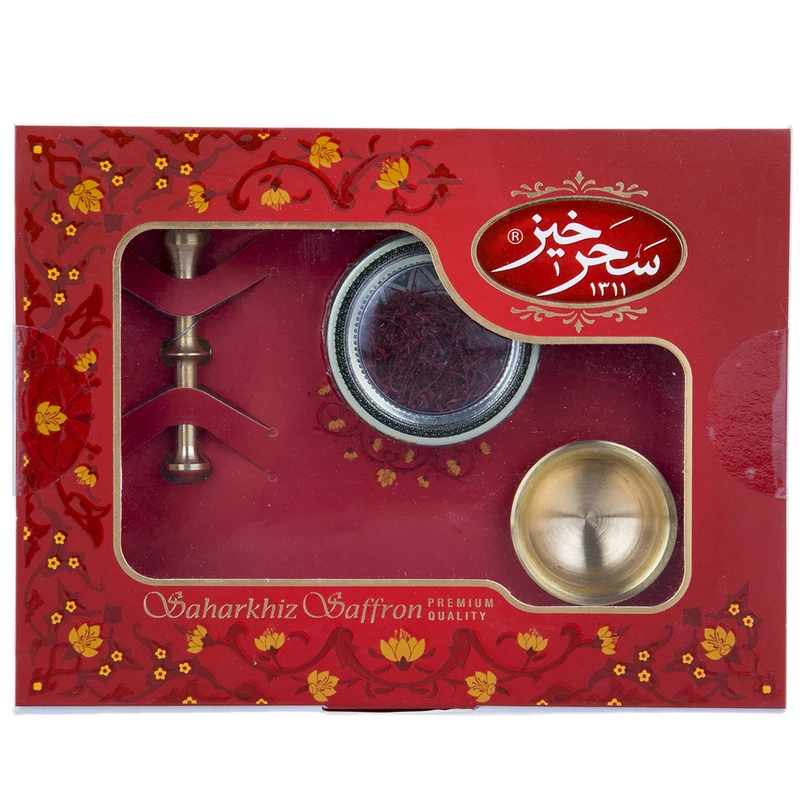 qualityq_90-18853 زعفران سرگل سحرخیز طرح خاتم مقدار 1 گرم - تصویر 1