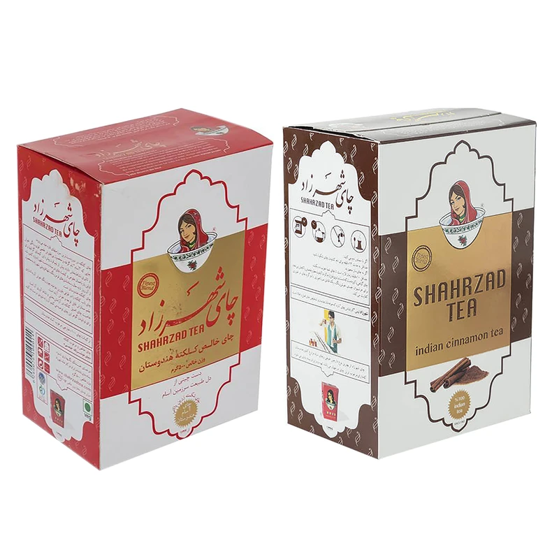 qualityq_90-19924 چای شهرزاد با طعم دارچین مقدار 500 گرم به همراه چای شهرزاد کلکته هندوستان مقدار 500 گرم - تصویر 1