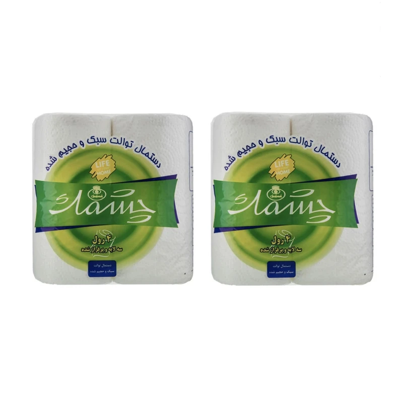 qualityq_90-20062 دستمال توالت چشمک مدل 11 بسته 8 عددی - تصویر 1