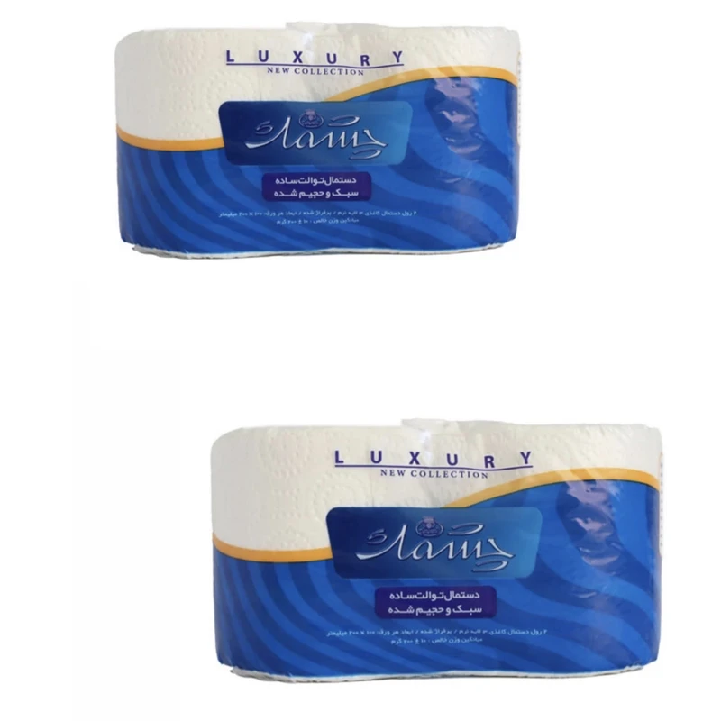 qualityq_90-20099 دستمال توالت چشمک مدل 11 دو بسته 2 عددی - تصویر 1