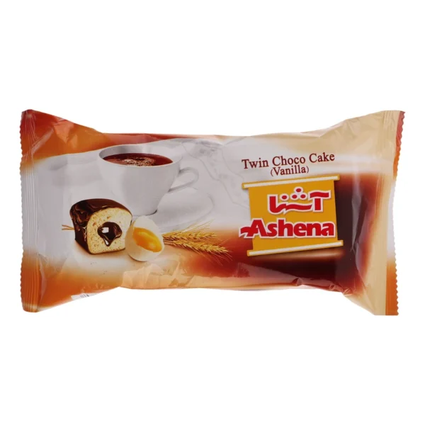 شوکو کیک دوقلو وانیلی آشنا - 80 گرم