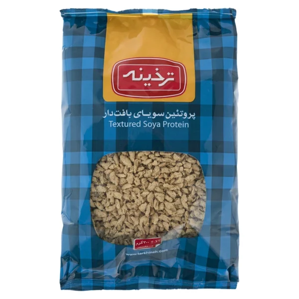 پروتئین سویای بافت دار ترخینه مقدار 300گرم