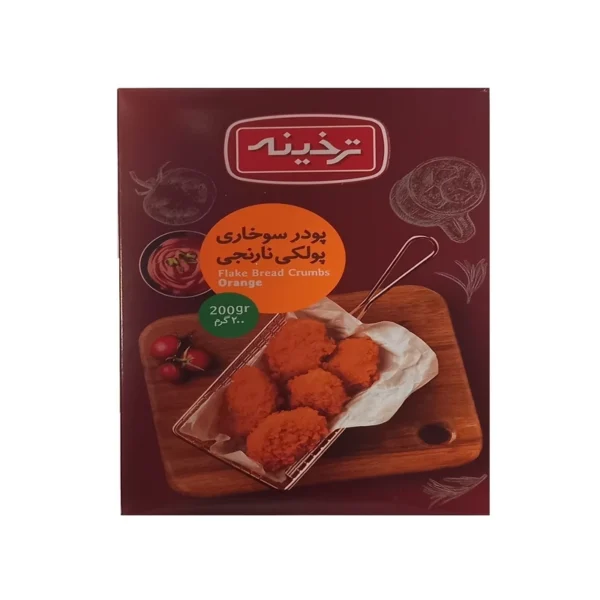 پودر سوخاری پولکی نارنجی ترخینه -200 گرم