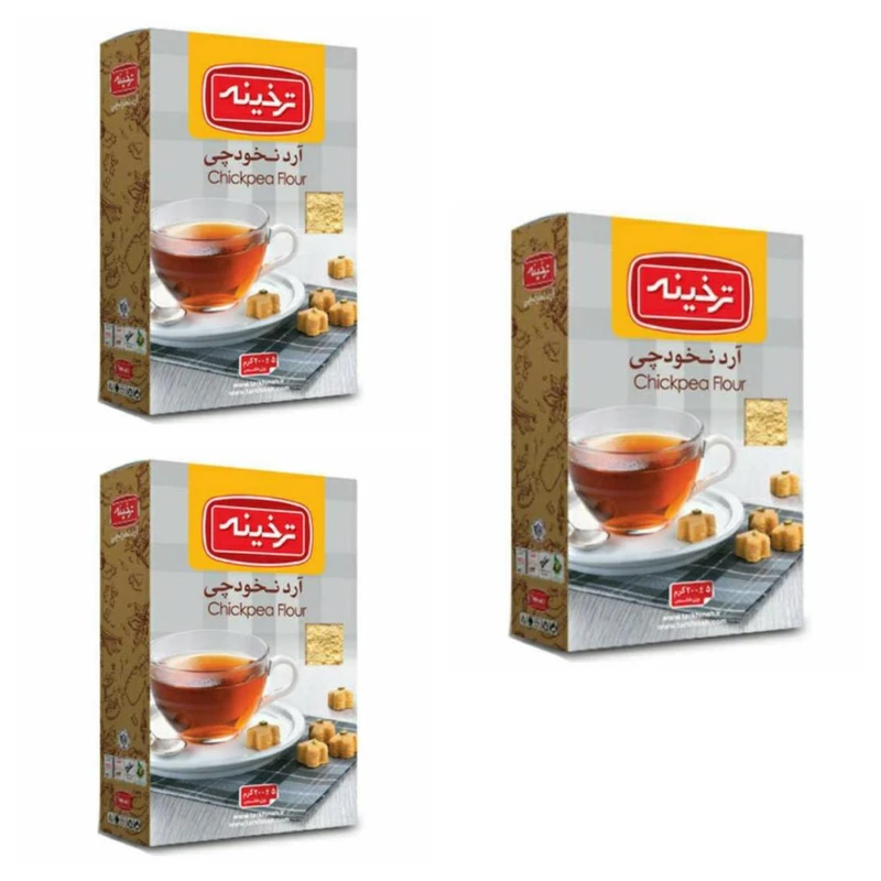 qualityq_90-22278 ارد نخودچی ترخینه -200 گرم بسته 3 عددی - تصویر 1