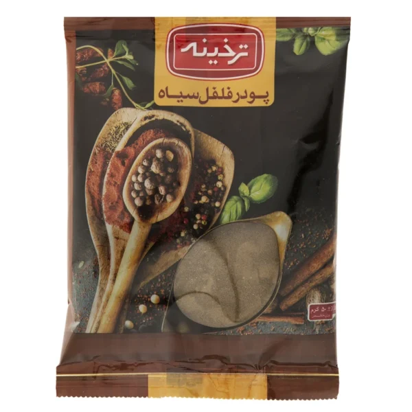 پودر فلفل سیاه ترخینه مقدار 50 گرم